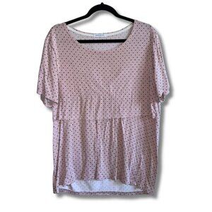 Plus Women's Half Bell Sleeve Black Polka Dot Blouse Top Smallshow XL